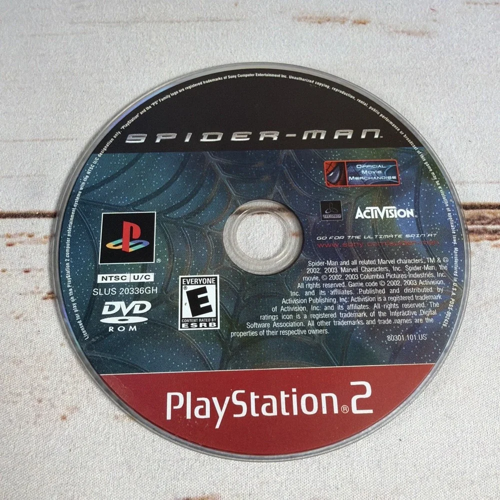 Spider-Man PS2 Disc Only Greatest Hits Resurfaced Tested Used Game